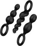 Satisfyer Booty Call - set de dopuri anale (negru, 3 piese)