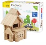 Igroteco Fa építőkészlet, Ház garázzsal, 75 db-os (900118)