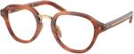 Prada PRC05V 27F1O1 Striped Cognac Demo Lens szemüveg (PRC05V 27F1O1)