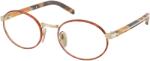 Prada PRB55V 22E1O1 Pale Gold/Honey Havana Demo Lens szemüveg (PRB55V 22E1O1)
