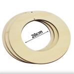  Fa karika, koszorú alap, 20x4x0, 5cm 3db/csomag, natúr (4555)