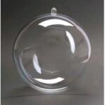  Műanyag átlátszó szétszedhető gömb 8cm (041108)