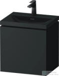 Duravit VITRIUM 45x35x48 cm-es 1 ajtós alsószekrény- 1 csaplyukas mosdó kombináció, csaptelep nélkül, jobbos, matt sötétszürke VT6949OHEHE0000 (VT6949OHEHE0000)