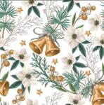 AMBIENTE Szalvéta 33x33cm 20db/csomag Helleborus and bells, Fagyöngy és csengő