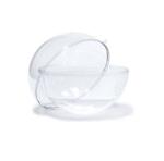  Műanyag átlátszó szétszedhető gömb 7cm