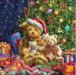AMBIENTE Szalvéta 33x33cm 20db/csomag X-MAS BEARS, Karácsonyi mackók (AMB.33316640)