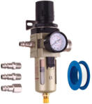 TC Technic Reduktor és olajozó nyomásmérővel AW3000-02 kompresszor 1/4 gyorscsatlakozóihoz