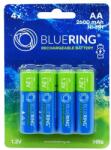BLUERING Elem tölthető akku AA ceruza HR6 2600mah 4 db/csomag, Bluering® - tonerpiac