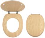  Kőris Wc-ülőke Fém Zsanérokkal, Fahatású Mdf (fe-wc/jasan)