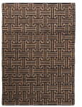 Flair Rugs Черен/естествен ръчно изработен килим със смес от юта 120x170 cm Meander Jute - Flair Rugs (503119380241)