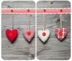 Wenko Комплект от 2 стъклени капака за печка Heart, 52 x 30 cm Hearts - Wenko (2521481100)