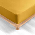 douceur d'intérieur Жълт еластичен чаршаф от памук перкал 180x200 cm Percaline - douceur d'intérieur (1644654)