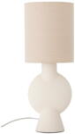 Bloomingville Бежова настолна лампа с текстилен абажур (височина 54, 5 cm) Sergio - Bloomingville (82058599)