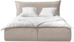 Bobochic Бежово тапицирано двойно легло с решетка и място за съхранение 180x200 cm Jade - Bobochic Paris (104132)
