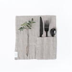 Linen Tales Ленен джоб за кухненски прибори 2 бр. 23x23 cm Natural - Linen Tales (LT-CPS-23x23-N)