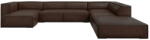 Windsor & Co Ъглов диван от тъмнокафява кожа (десен ъгъл) Madame - Windsor & Co Sofas (WIN_UR_71_F1_MADAME6)