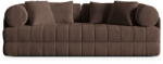 Cosmopolitan Design Кафяв кадифен сгъваем диван 206 cm Kemi - Cosmopolitan Design (COS_3SF_44_F1_KEMI2)