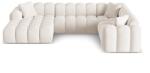 Cosmopolitan Design Кремав шенилов ъглов диван (десен ъгъл/U форма) Treno - Cosmopolitan Design (COS_UR_214_F1_TRENO1)