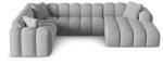 Cosmopolitan Design Светлосив шенилов ъглов диван (ляв ъгъл/U форма) Treno - Cosmopolitan Design (COS_UL_214_F1_TRENO6)