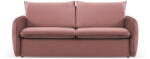 Cosmopolitan Design Розов кадифен разтегателен диван 214 cm Vienna - Cosmopolitan Design (COS_3SF_51_F1_VIENNA3)