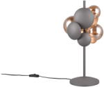 Trio Select Настолна лампа със стъклен абажур в сиво-златисто (височина 50 cm) Bubble - Trio Select (517400342)