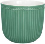GreenGate Зелена керамична саксия Alice, ø 14 cm - Green Gate (STWFPOAMALI4204)