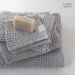 Linen Tales Светлосива кърпа за баня 100x140 cm Honeycomb - Linen Tales (LT-THW-100x140-LG)