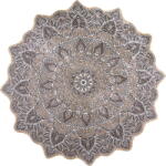 Vitaus Килим Makissa, ⌀ 100 cm Kahve - Vitaus (FGR-S241-Kahve-100x100)