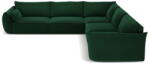Mazzini Sofa Тъмнозелен кадифен ъглов диван Vanda - Mazzini Sofas (MAZ_COR_51_F1_VANDA3)