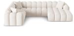 Cosmopolitan Design Кремав шенилов ъглов диван (ляв ъгъл/U форма) Treno - Cosmopolitan Design (COS_UL_214_F1_TRENO1)