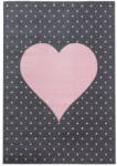 Ayyildiz Розово-сив детски килим 80x150 cm Bambi - Ayyildiz Carpets (BAMBI801500830PINK)