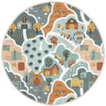 Mila Home Детско килимче за игра подходящо за пране ø100 cm Farmer's Life - Mila Home (HKC-YuvHali-421-100x100)