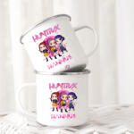 Deconline Crafts Egyedi Kpop Démonvadászok stílusú fém retro bögre, személyre szabható 360ml (DO59423-ALU-MUG)