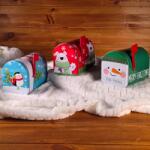  Karácsonyi fém postaláda - Kék