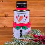  Hóember alakú fém díszdoboz - 3 részes