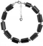  Karkötő Ezüst Természetes Kő Turmalin Szív Ezüst 925