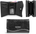 Jennifer Jones Női Bőr Pénztárca 5245-2 Fekete - Lakk - Közepes Méret - (27345283)