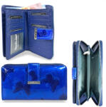 Jennifer Jones Női Bőr Pénztárca 5280-14 Kék Pillangó - Közepes Méret (65736579)