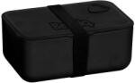 PASO uzsonnás doboz gumipánttal - egyszínű fekete (BUBL-3033)
