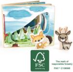 Small Foot Interaktív fa lapozgató könyv - Erdei állatok (11234)