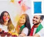 Fiestas Guirca Fesztivál por, Holi Heart, kék, 200 gr