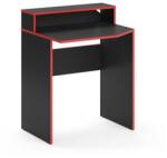 Vicco Kron játékasztal, 100x60 cm, fekete/piros