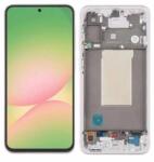 Samsung Display cu touchscreen si rama Samsung Galaxy A56 A566 OLED Roz