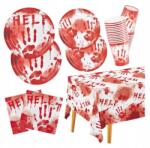  Halloween Dekoráció Szett, banner, tányérok, bögrék, szalvéták (6910238401842)