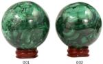  Sfera Druzy din Malachit Natural - 52-65 x 52-65 mm - Aliat al Inimii si Evolutiei Spirituale - 1 Buc