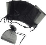  Organza tasak fekete 12db/cs - papelito