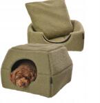 Amibelle Kutya- és macskafekhely, 2 az 1-ben kuckó, házikó, 48x48 cm, csúszásgátló alj (2486)