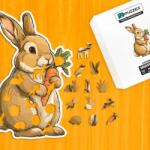  Cuki nyuszi fa puzzle M Prémium fa doboz