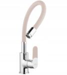 INVENA Flex konyhai mosogató csaptelep Hajlítható Rugalmas Kifolyócső bézs/bézs (BZ-32-L03-C)
