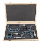  Mikrométer készlet, 0-100mm, 0, 01mm, 4x külső mikrométer (GS04916)